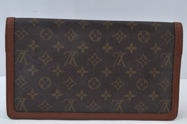 Louis Vuitton Monogram Pochette Dame GM Clutch Hand Bag Old Model LV Junk L0067 For Discount