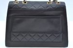 Authentic CHANEL Lamb Skin Matelasse Chain Shoulder Cross Bag Black CC K9263 For Sale