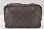 Auth Louis Vuitton Monogram Trousse Toilette 23 Clutch Bag M47524 LV Junk 1511K For Cheap