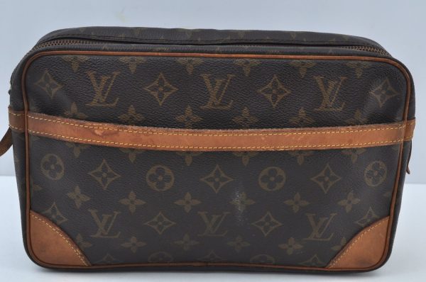 Authentic Louis Vuitton Monogram Compiegne 28 Clutch Hand Bag M51845 Junk K9723 Hot on Sale