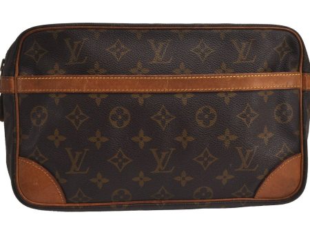 Authentic Louis Vuitton Monogram Compiegne 28 Clutch Hand Bag M51845 LV 7638J Supply