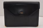 Authentic BALLY Vintage Leather 2Way Shoulder Clutch Bag Purse Black Junk 8687J on Sale