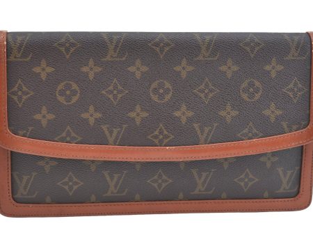 Auth Louis Vuitton Monogram Pochette Dame GM Clutch Hand Bag Old Model LV K9332 Online Hot Sale