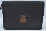 Authentic Louis Vuitton Taiga Pochette Kourad Clutch Bag Green M30194 LV K9434 Discount