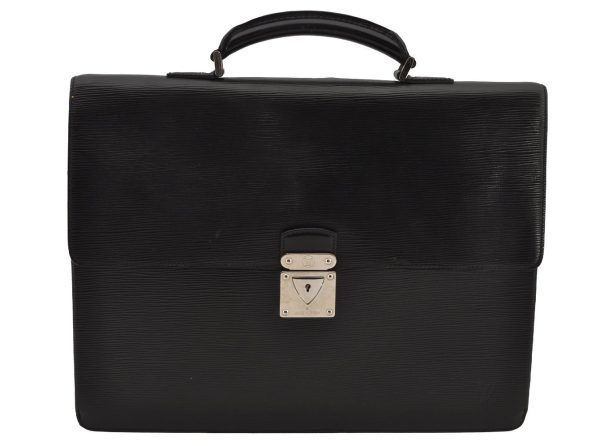 Authentic Louis Vuitton Epi Laguito Business Briefcase Black M54552 LV 8847J Online Sale