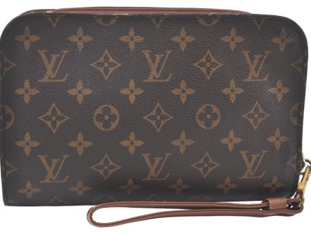 Authentic Louis Vuitton Monogram Orsay Clutch Hand Bag Purse M51790 LV K9823 Supply