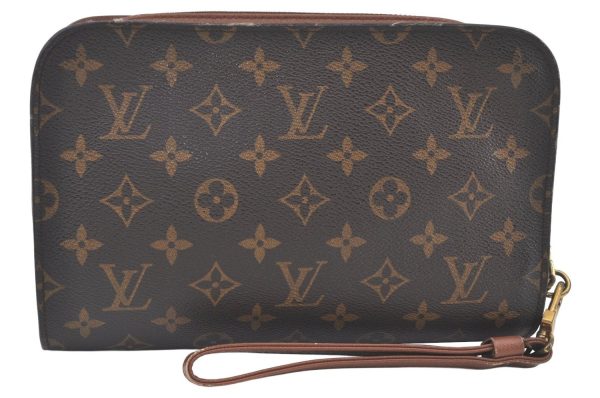 Authentic Louis Vuitton Monogram Orsay Clutch Hand Bag Purse M51790 LV K9823 Supply