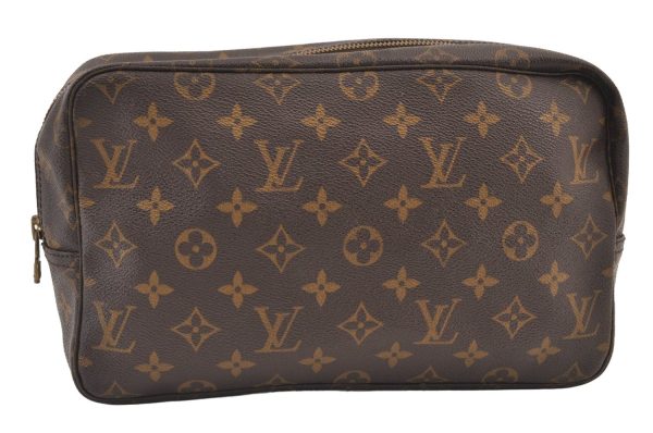 Auth Louis Vuitton Monogram Trousse Toilette 28 Clutch Hand Bag M47522 LV 9415J Online Hot Sale