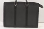 Auth Louis Vuitton Taiga Porte Documents Lozan 2Way Briefcase M30052 Black 0930K Online Hot Sale