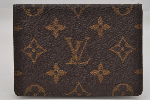 Authentic Louis Vuitton Monogram Porte 2 Cartes Vertical M60533 Pass Case 0418K Discount