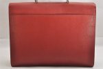 Authentic PRADA Vintage Saffiano Leather Nappa Briefcase Business Bag Red 9217J Fashion