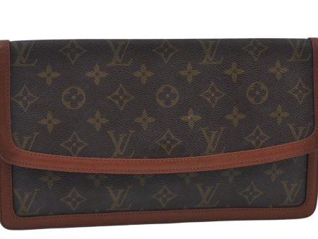 Louis Vuitton Monogram Pochette Dame GM Clutch Hand Bag Old Model LV Junk L0067 For Discount