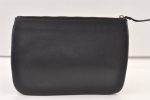 Authentic BALENCIAGA Everyday Clutch Bag Pouch Purse Leather 516358 Black 9825J Online Sale