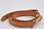 Authentic Louis Vuitton Leather Shoulder Strap Beige 33.9-40.9  LV 0949K on Sale