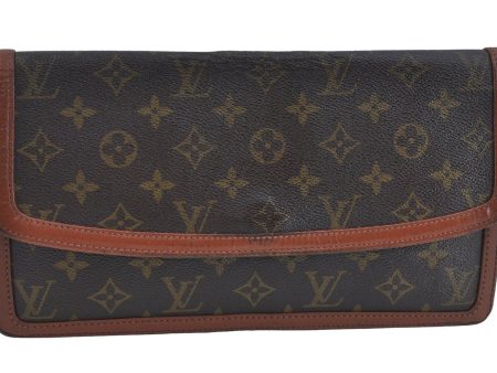 Auth Louis Vuitton Monogram Pochette Dame GM Clutch Hand Bag Old Model LV K8763 Supply