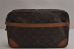 Authentic Louis Vuitton Monogram Compiegne 28 Clutch Hand Bag M51845 LV 0270K Hot on Sale