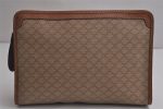 Authentic CELINE Macadam Blason Pattern Clutch Hand Bag PVC Leather Beige 0629K Fashion