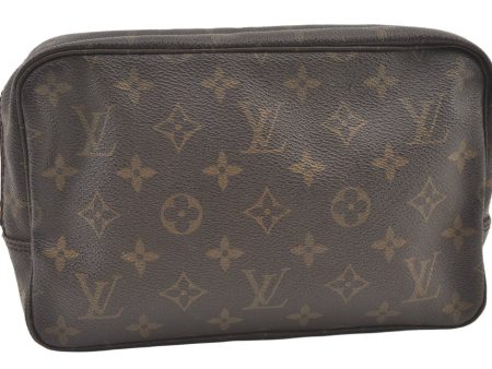 Auth Louis Vuitton Monogram Trousse Toilette 23 Clutch Bag M47524 LV Junk 1598K Cheap