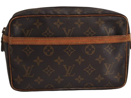 Authentic Louis Vuitton Monogram Compiegne 23 Clutch Hand Bag M51847 LV 0291K Supply