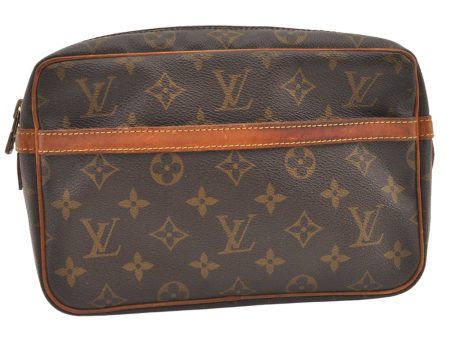 Authentic Louis Vuitton Monogram Compiegne 23 Clutch Hand Bag M51847 LV 1216K Online Hot Sale