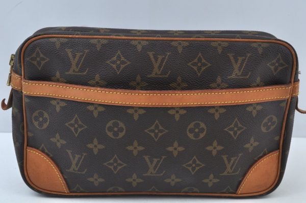 Authentic Louis Vuitton Monogram Compiegne 28 Clutch Hand Bag M51845 LV K9775 Hot on Sale