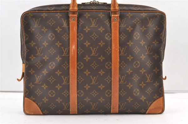 Authentic Louis Vuitton Monogram Porte Documents Voyage M53361 Briefcase 0706K For Cheap