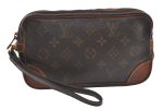 Authentic Louis Vuitton Monogram Marly Dragonne PM M51827 Clutch Hand Bag 1577K Supply