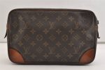 Authentic Louis Vuitton Monogram Compiegne 28 Clutch Hand Bag M51845 Junk 5800J For Cheap