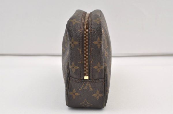 Auth Louis Vuitton Monogram Trousse Toilette 23 Clutch Hand Bag M47524 LV 9342J Sale