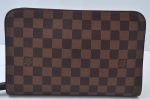 Authentic Louis Vuitton Damier Saint Louis Clutch Hand Bag Purse N51993 LV K9971 Supply