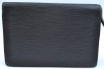 Auth Louis Vuitton Epi Pochette Sellier Dragonne Clutch Bag M52612 Black K9700 Fashion