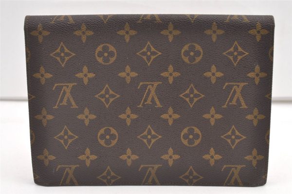 Authentic Louis Vuitton Monogram Pochette Rabat Clutch Bag Old Model Junk 0542K Cheap