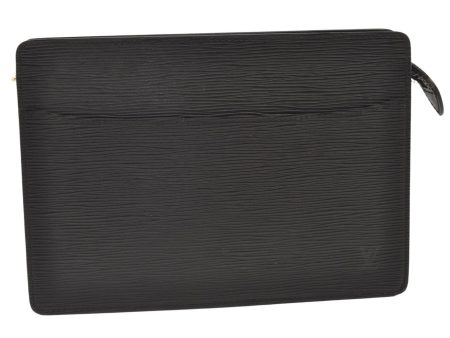 Authentic Louis Vuitton Epi Pochette Homme Clutch Hand Bag Black M52522 LV 9511J Discount