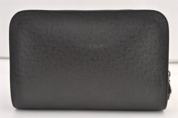 Authentic Louis Vuitton Taiga Baikal Clutch Bag Black M30182 LV 9247J Online