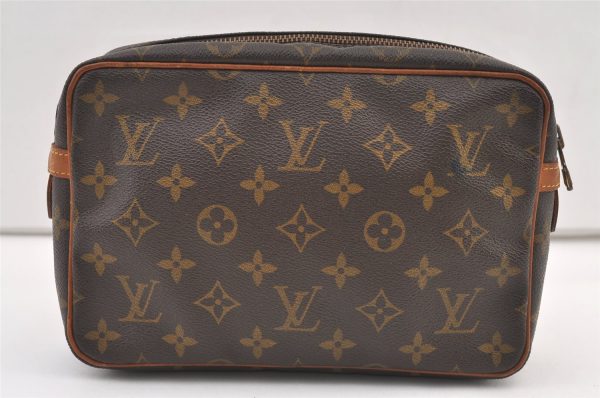 Authentic Louis Vuitton Monogram Compiegne 23 Clutch Hand Bag M51847 LV 1216K Online Hot Sale