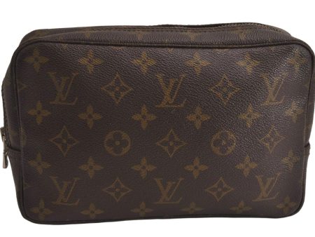 Auth Louis Vuitton Monogram Trousse Toilette 23 Clutch Hand Bag M47524 LV 0313K Cheap