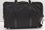 Authentic PRADA Nylon Tessuto Saffiano Leather Business BriefCase Black 0195K Online Hot Sale