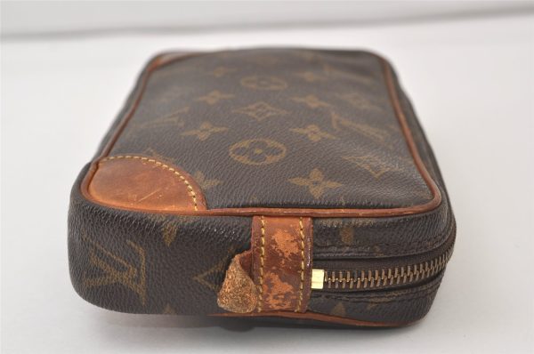 Authentic Louis Vuitton Monogram Marly Dragonne PM M51827 Clutch Hand Bag 9660J Supply