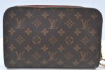 Authentic Louis Vuitton Monogram Orsay Clutch Hand Bag Purse M51790 LV K9823 Supply