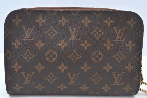 Authentic Louis Vuitton Monogram Orsay Clutch Hand Bag Purse M51790 LV K9823 Supply