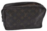 Auth Louis Vuitton Monogram Trousse Toilette 23 Clutch Hand Bag LV Junk K9713 Cheap