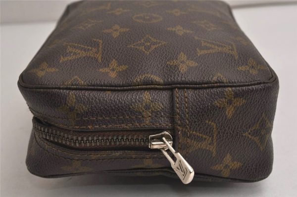 Auth Louis Vuitton Monogram Trousse Toilette 23 Clutch Hand Bag M47524 LV 0313K Cheap