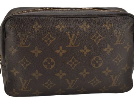 Auth Louis Vuitton Monogram Trousse Toilette 23 Clutch Hand Bag M47524 LV 0633K For Discount