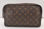 Auth Louis Vuitton Monogram Trousse Toilette 28 Clutch Hand Bag M47522 LV 9415J Online Hot Sale