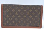 Auth Louis Vuitton Monogram Pochette Dame GM Clutch Hand Bag Old Model LV K9461 Fashion