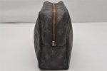 Auth Louis Vuitton Monogram Trousse Toilette 28 Clutch Bag M47522 Junk 0890K For Sale