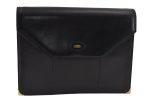 Authentic BALLY Vintage Leather 2Way Shoulder Clutch Bag Purse Black Junk 8687J on Sale