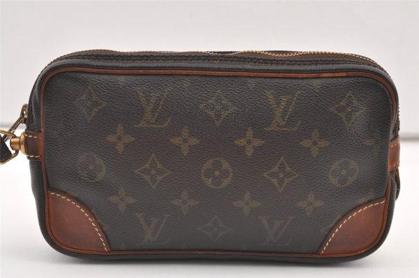 Authentic Louis Vuitton Monogram Marly Dragonne PM M51827 Clutch Hand Bag 1577K Supply