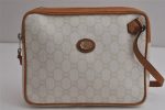 Authentic GUCCI GG Plus Clutch Hand Bag Purse PVC Leather White Junk 0665K Online Hot Sale