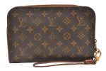 Authentic Louis Vuitton Monogram Orsay Clutch Hand Bag Purse M51790 LV 0493K Hot on Sale